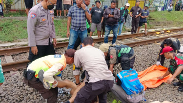 Seorang ASN menabrakkan diri ke kereta di sekitar Stasiun Cisauk, Tangerang