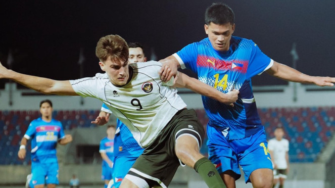 Mauro Zijlstra saat Timnas Indonesia U-22 Vs Filipina