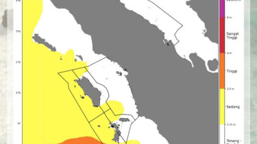 Sinoptik gelombang laut di sejumlah perairan Sumatera Utara