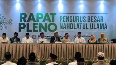 Rapat Pleno PBNU penentuan Pj Ketum Baru di Hotel Sultan, Jakarta Pusat