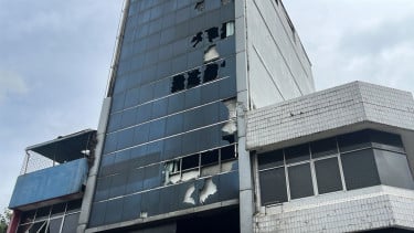 Gedung Terra Drone Kebakaran