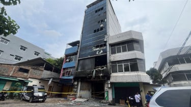 Gedung Terra Drone Kebakaran