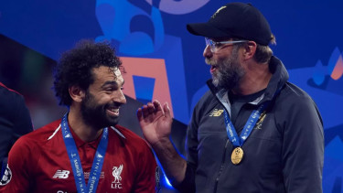 Mohamed Salah dan Jurgen Klopp