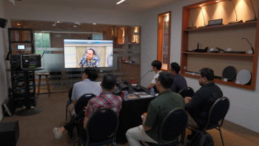 Ilustrasi ruang meeting canggih