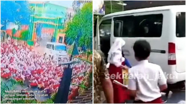 Viral mobil pembawa MBG tabrak siswa SD