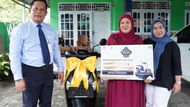 Pemenang program Poin Haji Berkah Mega Syariah Tahap Kedua.