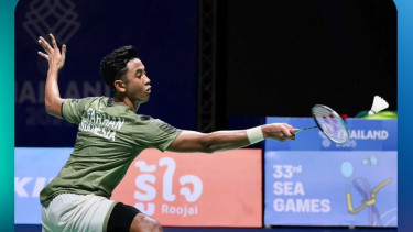 Tunggal putra Indonesia Alwi Farhan