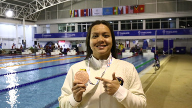 Perenang Indonesia, Adellia sabet medali perunggu SEA Games 2025