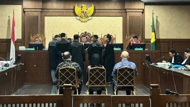 Tiga terdakwa kasus dugaan korupsi chromebook