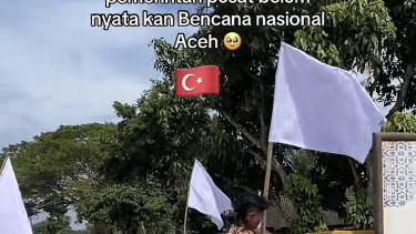 Bendera putih berkibar di Aceh