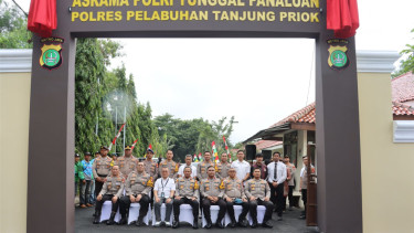Peresmian asrama dan mess Polres Pelabuhan Tanjung Priok