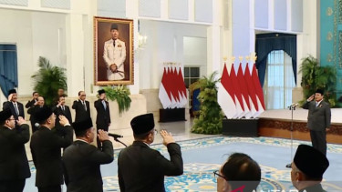 Prabowo Lantik 6 Duta Besar untuk Negara Sahabat di Istana Merdeka