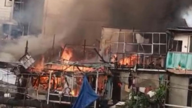 Kebakaran di Kapuk Muara, Jakarta Utara