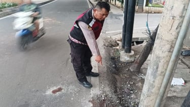 Lokasi kecelakaan pengendara sepeda motor hingga tewas di Jalan Ciledug Raya
