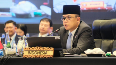 Menteri Luar Negeri RI Sugiono di pertemuan Menlu se-ASEAN di Kuala Lumpur