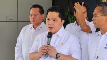 Menpora Erick Thohir di Gedung Kemenpora