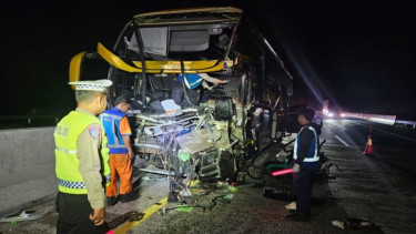 Kecelakaan bus di Tol Batang tewaskan 1 orang