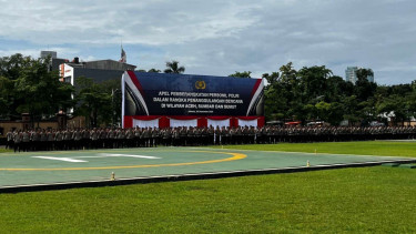 Apel Pemberangkatan Personel Brimob Polri ke Wilayah Bencana Provinsi Aceh