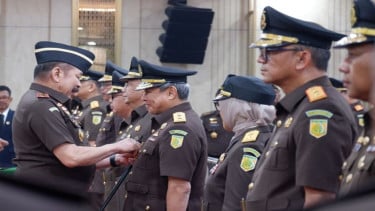 Jaksa Agung ST Burhanuddin melantik dan memimpin pengambilan sumpah jabatan