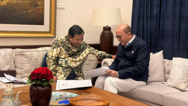 Presiden RI Prabowo Subianto dan Menteri Investasi Rosan Roeslani