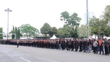 Ribuan aparat gabungan kawal laga Persija vs Bhayangkara Presisi