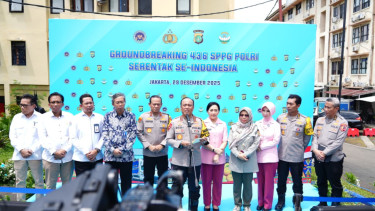 Wakapolri Komjen Dedi Prasetyo melaksanakan groundbreaking 436 SPPG