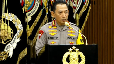 Kapolri Jenderal Listyo Sigit Prabowo dalam RAT Mabes Polri 2025
