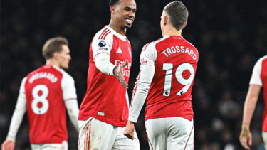 Pemain Arsenal Leandro Trossard