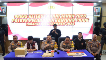 Polres Pelabuhan Tanjung Priok menggelar rilis akhir tahun 2025