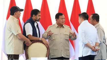 Presiden Prabowo Subianto dan jajarannya.