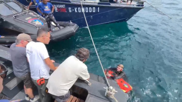 Pencarian pelatih Valencia di Selat Padar, Labuan Bajo