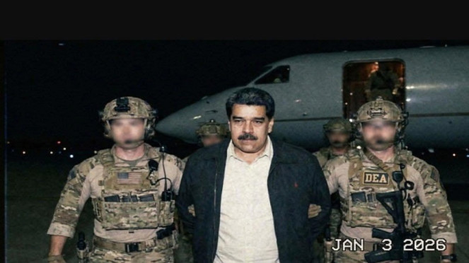 Presiden Venezuela Nicolas Maduro ditangkap