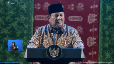 Presiden RI Prabowo Subianto di acara perayaan Natal nasional 2025