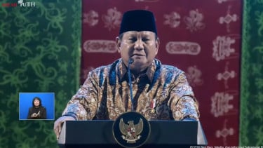 Presiden RI Prabowo Subianto di acara perayaan Natal nasional 2025