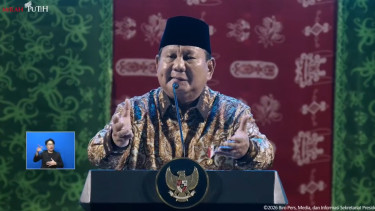Presiden RI Prabowo Subianto di acara perayaan Natal nasional 2025