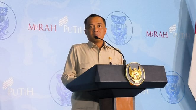 Menteri Sekretaris Negara (Mensesneg) Prasetyo Hadi di Hambalang, Bogor
