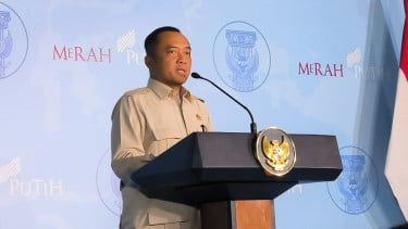 Menteri Sekretaris Negara (Mensesneg) Prasetyo Hadi di Hambalang, Bogor 