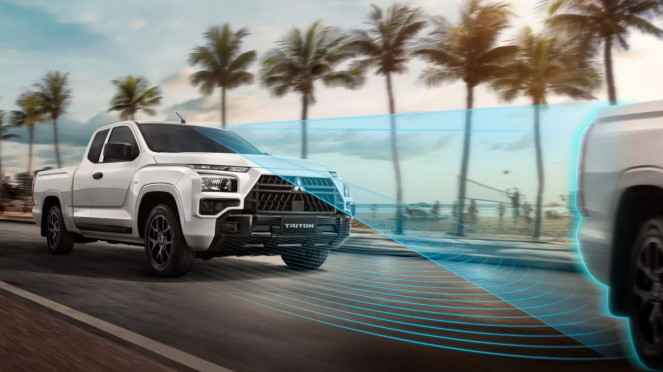 Teknologi Mobil Mitsubishi Triton Street facelift 2026