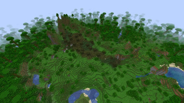 ilustrasi biome langka di minecraft
