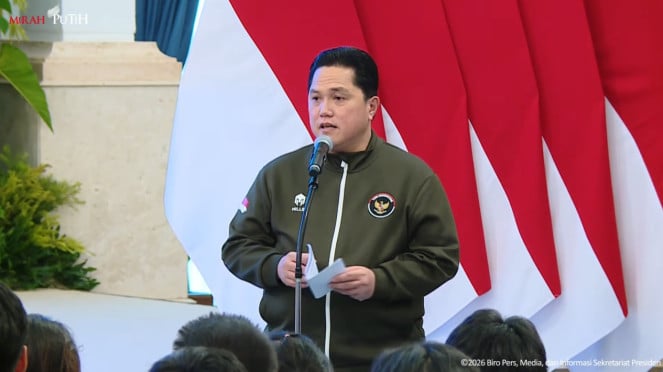 Menpora Erick Thohir di Istana Negara