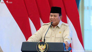 Presiden RI Prabowo Subianto di Istana Negara