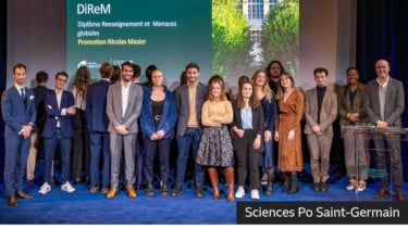 Para mahasiswa-mahasiswi Sciences Po Saint-Germain.