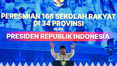 Presiden Prabowo Subianto Resmikan 166 Sekolah Rakyat Serentak