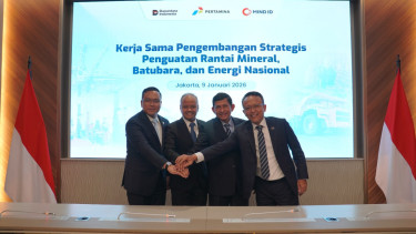 Kerja sama MIND ID dan Pertamina.