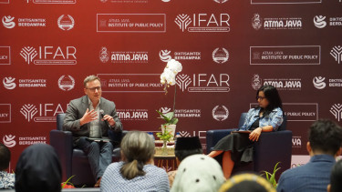 Acara diskusi Unika Atma Jaya