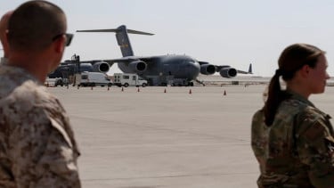 Personel militer AS di Pangkalan Udara Al Udeid di Qatar