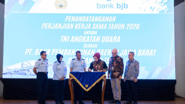 Kerja sama BJB dengan TNI AU.