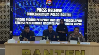 Polda Banten merilis kasus tanpa menghadirkan tersangka