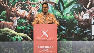 Anies Baswedan di Rakernas 1 Gerakan Rakyat