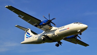  Pesawat ATR 42 milik Indonesia Air Transport (IAT) jatuh di Pangkep